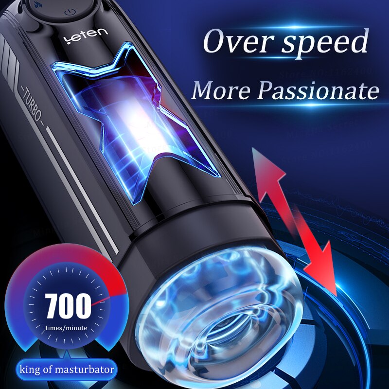 Leten X-Turbo Male Stroker Electric Piston Heated Male Stroker With 3D Realistic Textured – product view 6