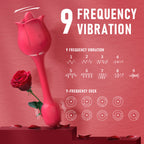 Double Head Rose Vibrator Tongue Vibrator Female Masturbator – product view 3
