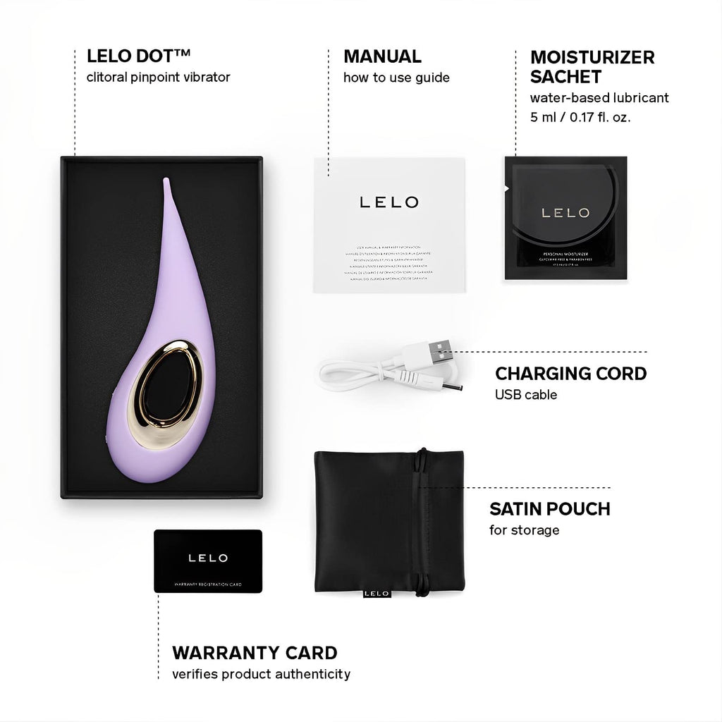 LELO DOT Elliptical Clitoral Stimulator in Lilac – product view 13