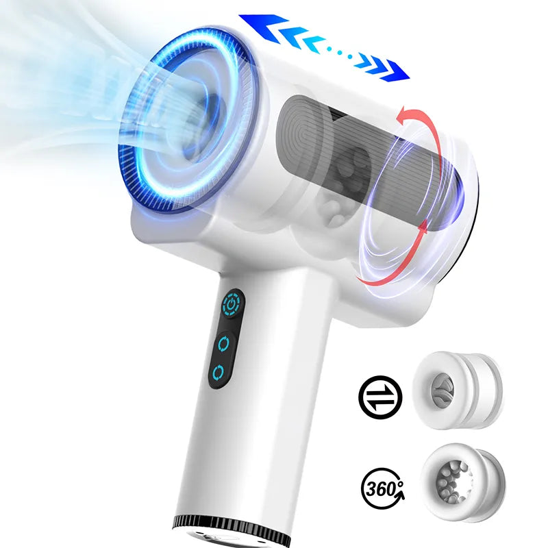 Automatic 5 Thrusting Sucking and 7 frequency vibrations Handheld Male Stroker — product image 15