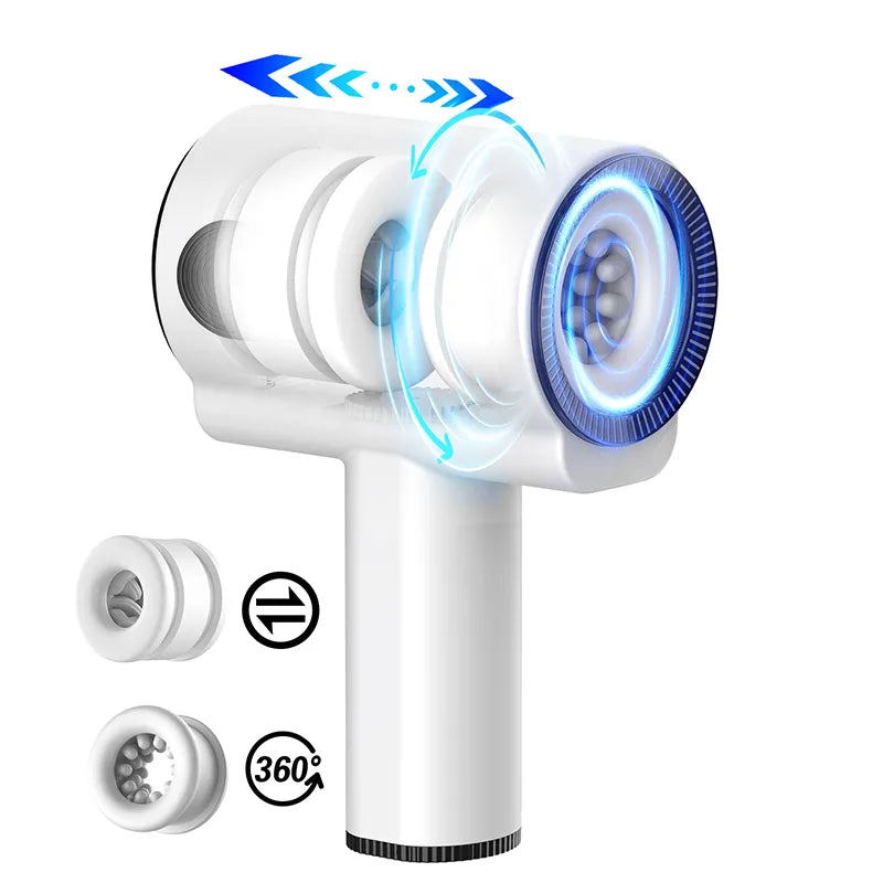 Automatic 5 Thrusting Sucking and 7 frequency vibrations Handheld Male Stroker — product image 13