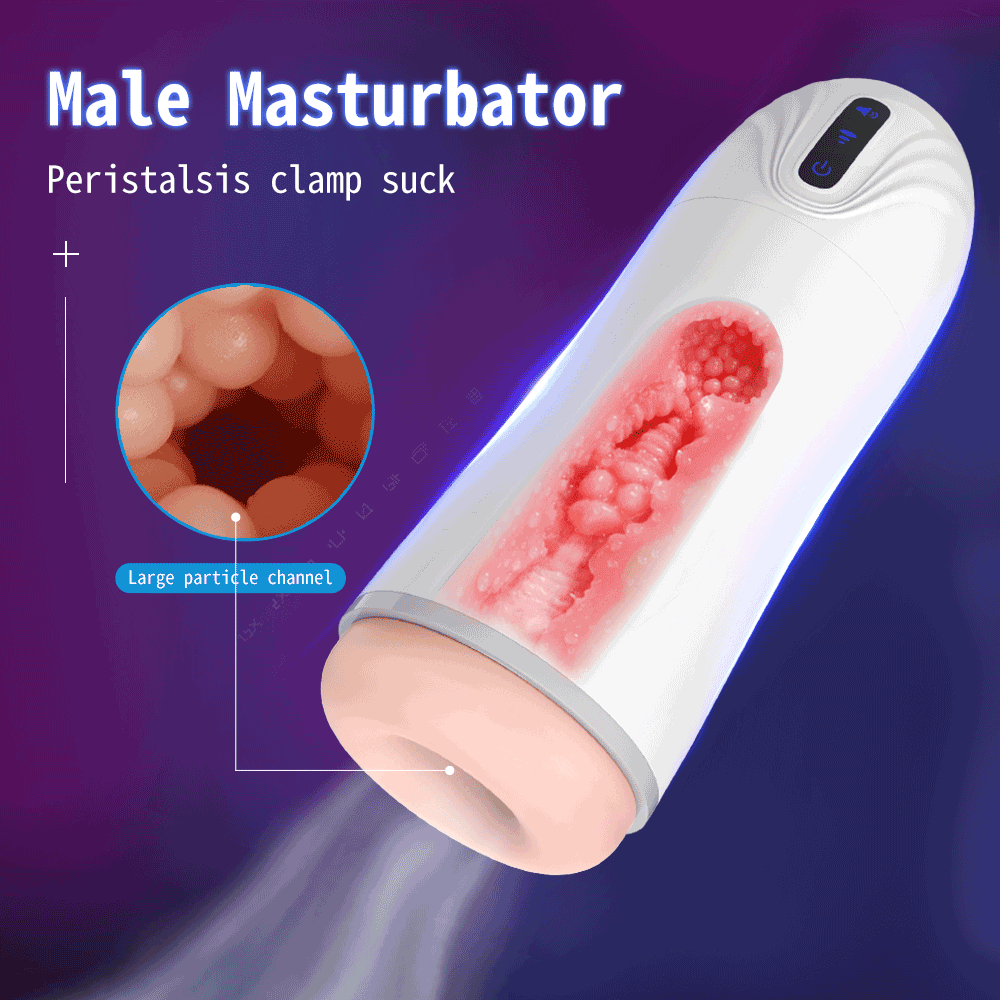Snow Storm 10 Vibration 3 Sucking Male Stroker Cup 5.7 Inches Deepth Realistic Textured Pocket Vagina Pussy — product image 2