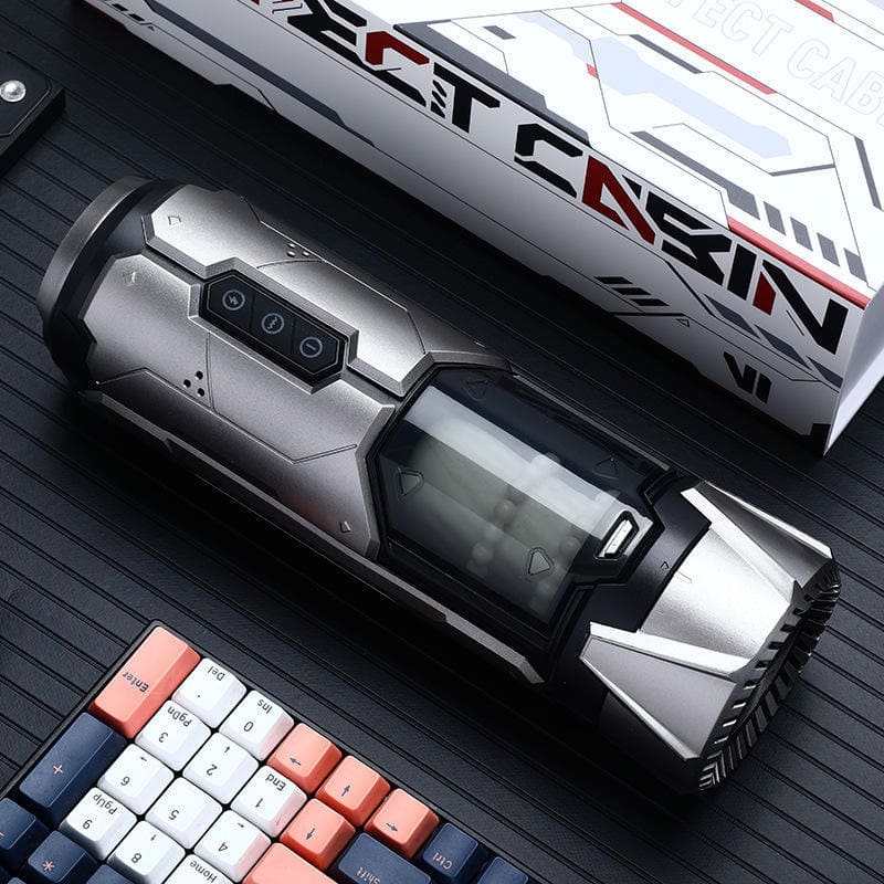 【One-Click Climax】Automatic Male Stroker with Ring with 7 Thrusting & Vibration Modes for Stimulation Electric Pocket Pussy Male Stroker Toy, Adult Male Sex Toys for Men – product view 2