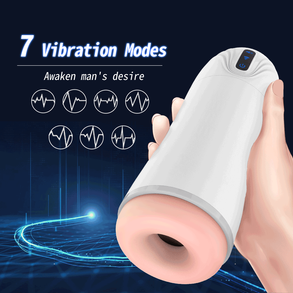 Snow Storm 10 Vibration 3 Sucking Male Stroker Cup 5.7 Inches Deepth Realistic Textured Pocket Vagina Pussy — product image 3