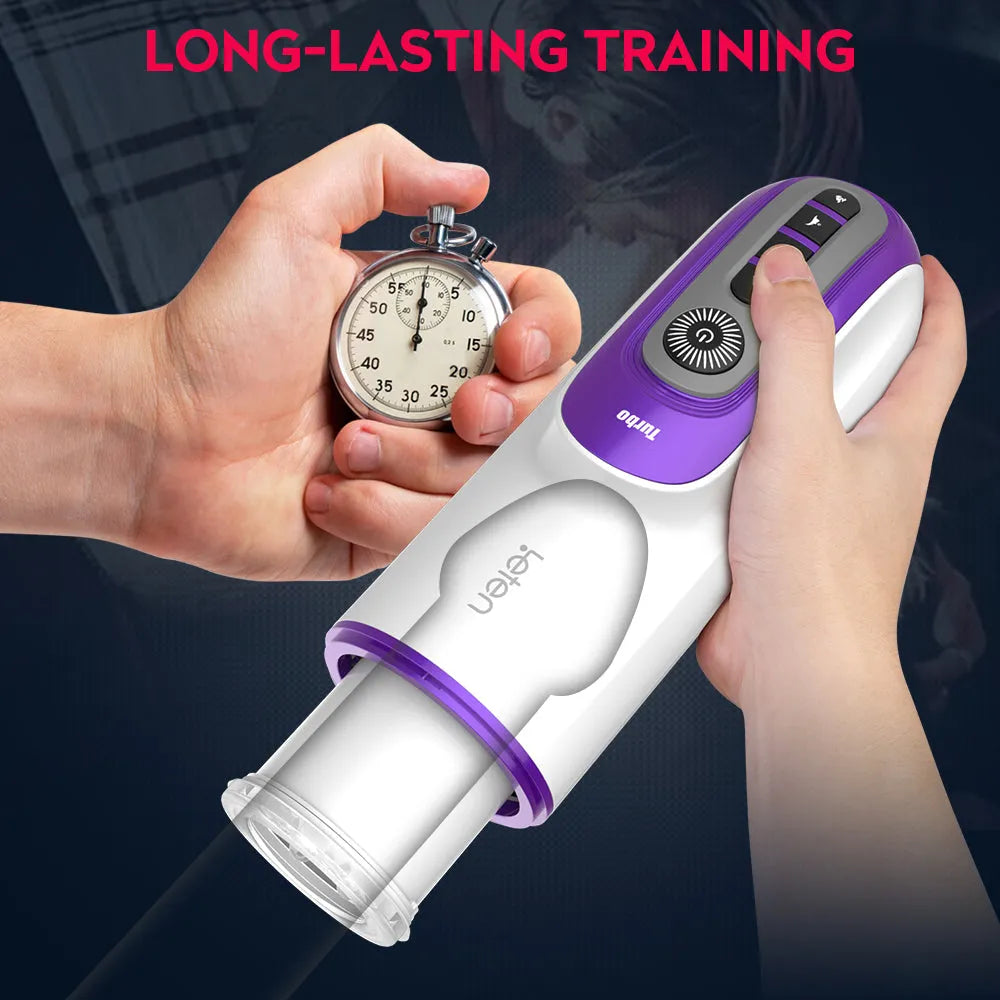 Leten 7 Thrusting Rotation sucking Male Stroker smart voice with Suction Base – product view 7