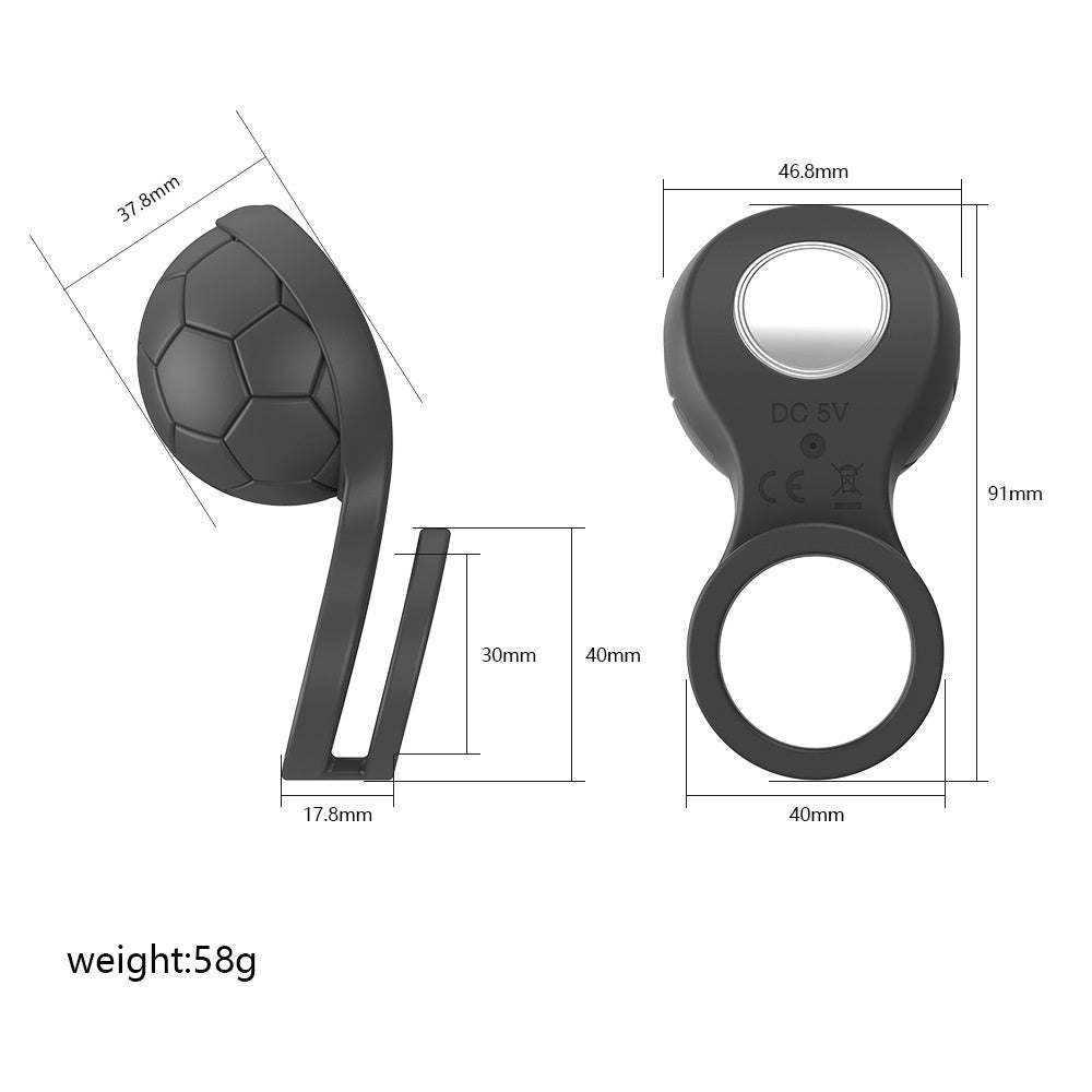 12 Modes Football Vibrating Cock Ring & Male Vibrator Toy – product view 8