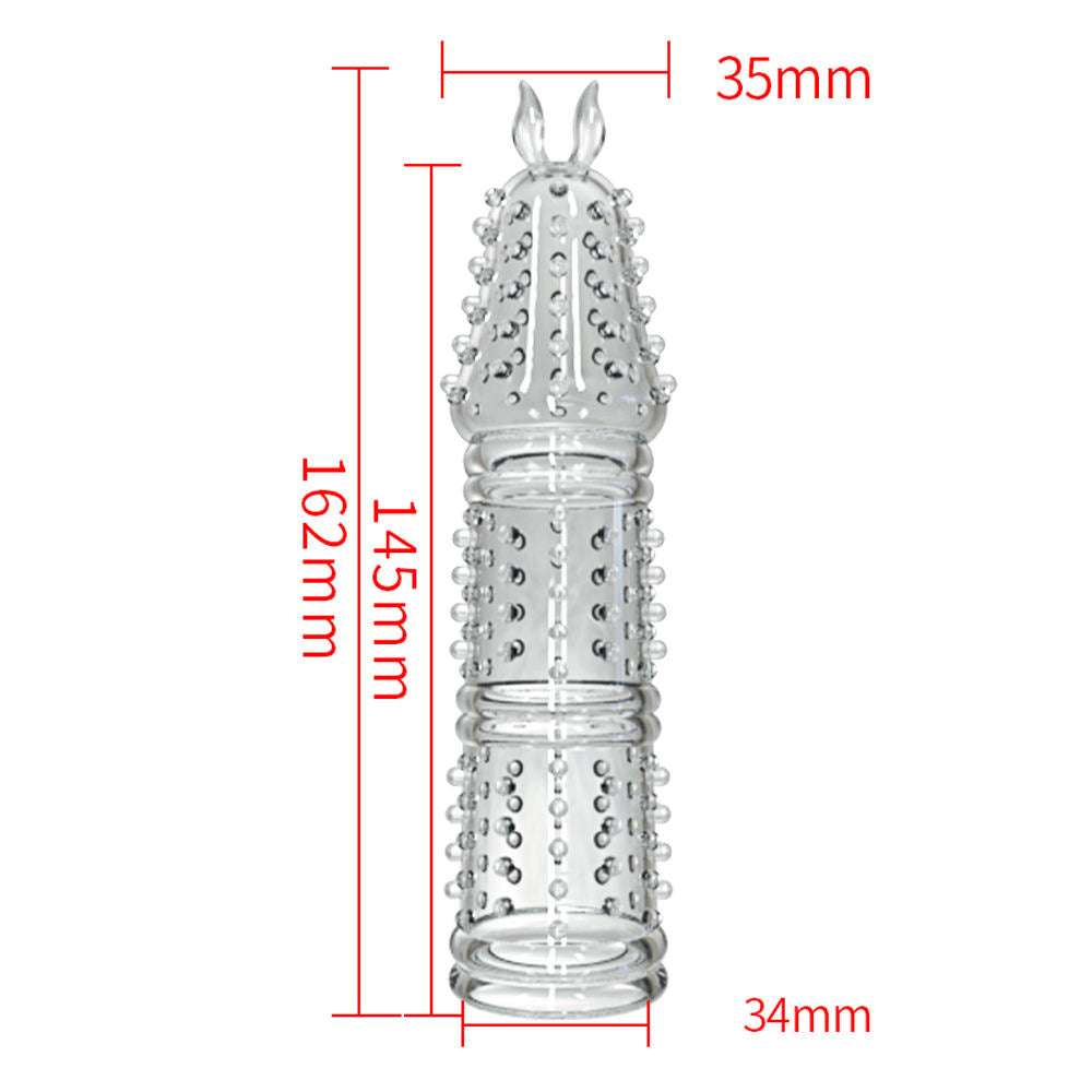 Crystal Condom - Thread-lapse Penis Training Couple Sex Toys – product view 6