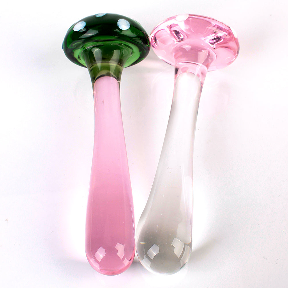 Sexy Mushroom Glass Butt Plug Anal Toys Women Dildo – product view 2