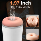 Snow Storm 10 Vibration 3 Sucking Male Stroker Cup 5.7 Inches Deepth Realistic Textured Pocket Vagina Pussy — product image 5