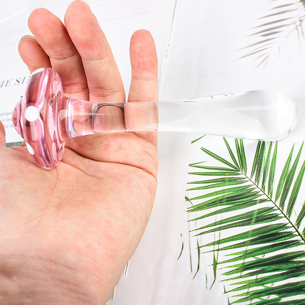 Sexy Mushroom Glass Butt Plug Anal Toys Women Dildo – product view 5