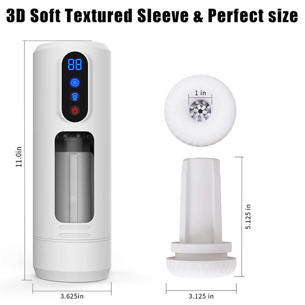 9-Frequency Telescopic Vibration Sucking Voice Heated Aircraft Male Stroker – product view 18
