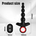 9 Vibration Modes Remote Control Butt Butt Plug Anal Beads Prostate Vibrator – product view 8