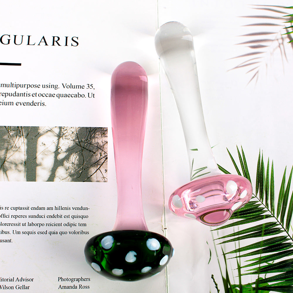 Sexy Mushroom Glass Butt Plug Anal Toys Women Dildo – product view 3