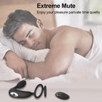 Wireless Remote Control Double Ring Lock Semen Prostate Press Anal Plug – product view 3