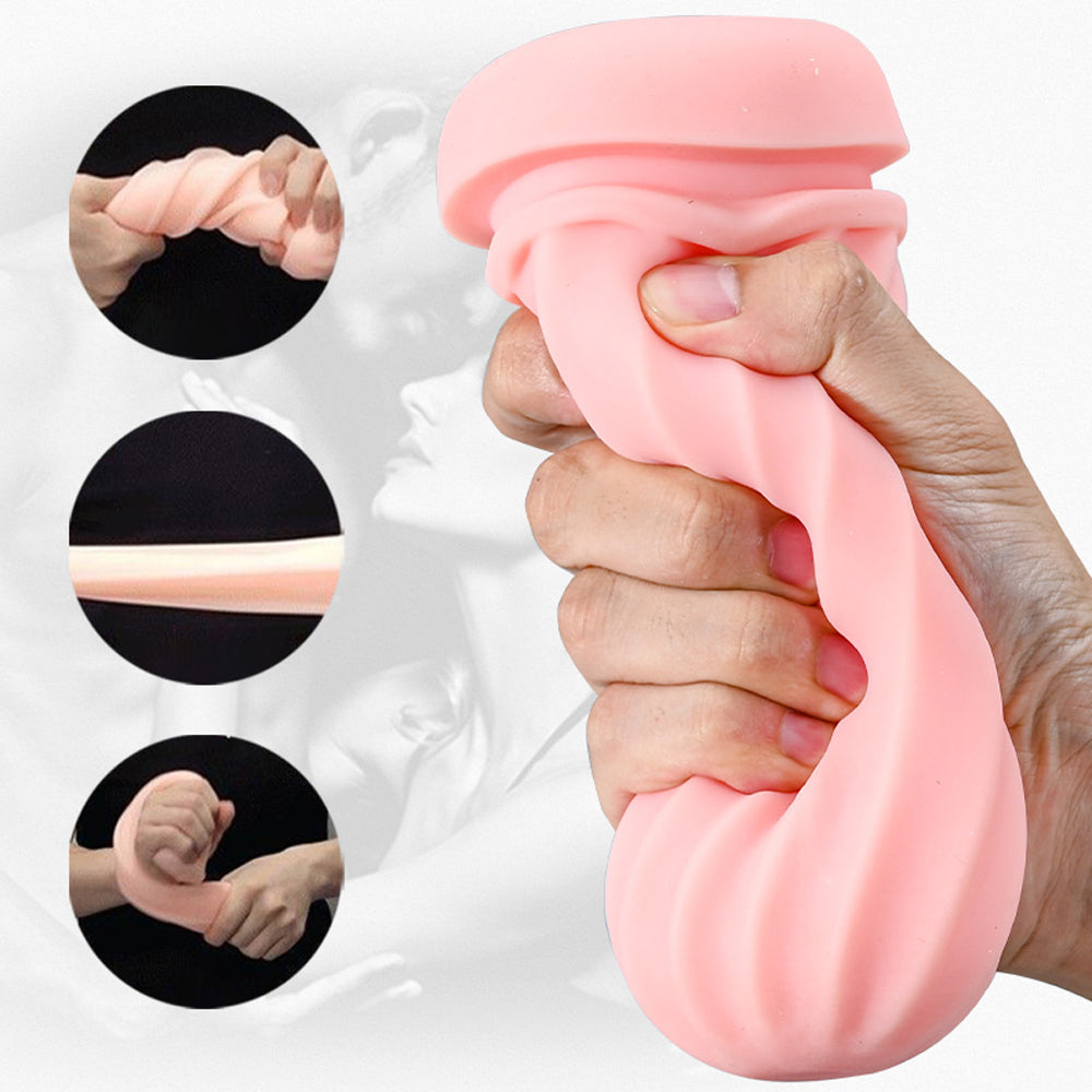 White Angel 8 Vibration Sucking Voice Masturbation Cup for Double Stimulation with Screen Display Silicone Men Sex Toy — product image 7
