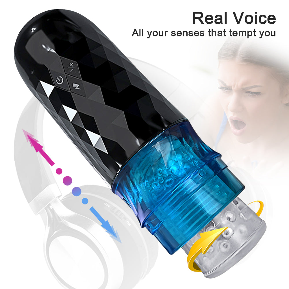 VelocityStimⅡ 10 Frequency Masturbation cup - Electric Telescopic Blowjob Simulator – product view 3