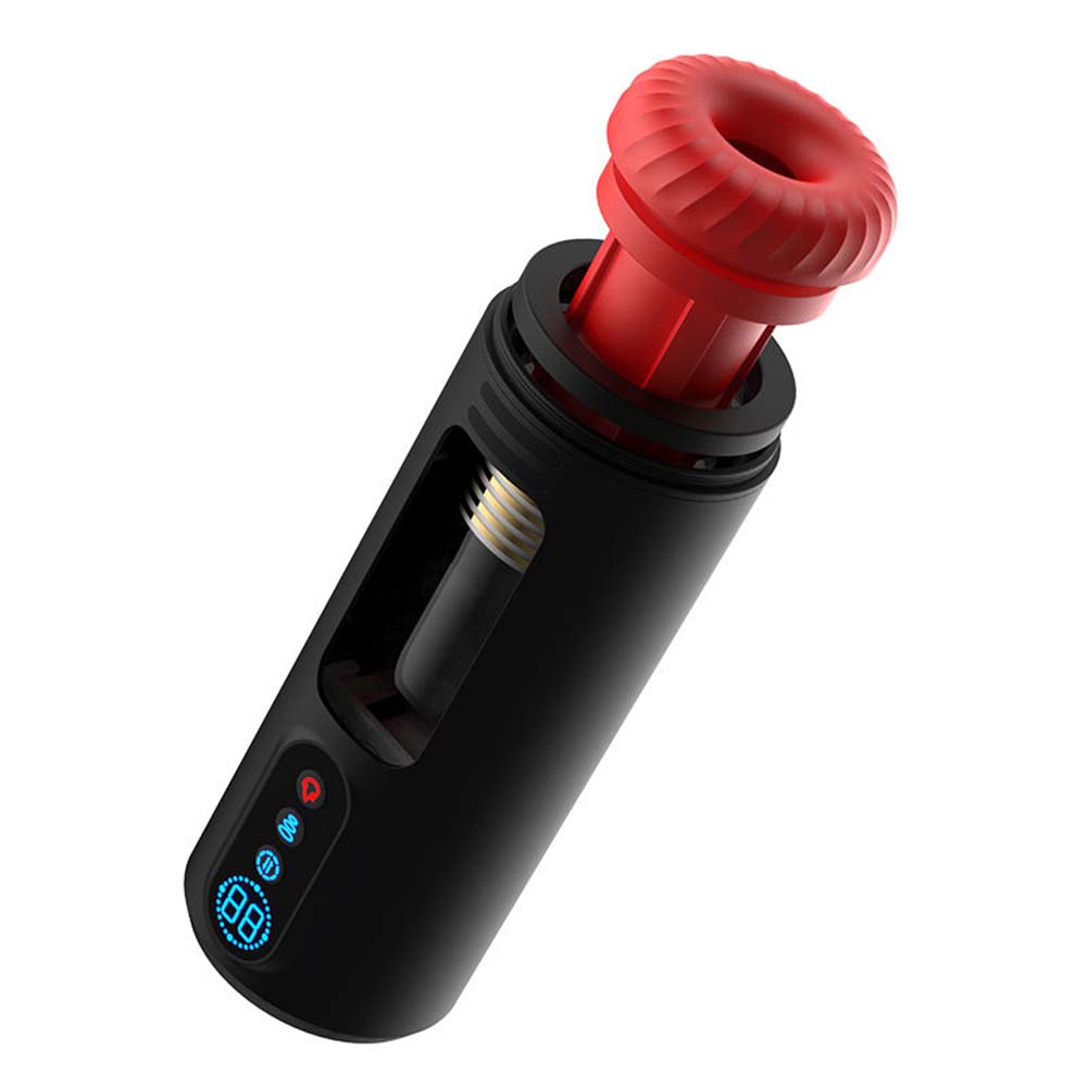 9-Frequency Telescopic Vibration Sucking Voice Heated Aircraft Male Stroker – product view 13