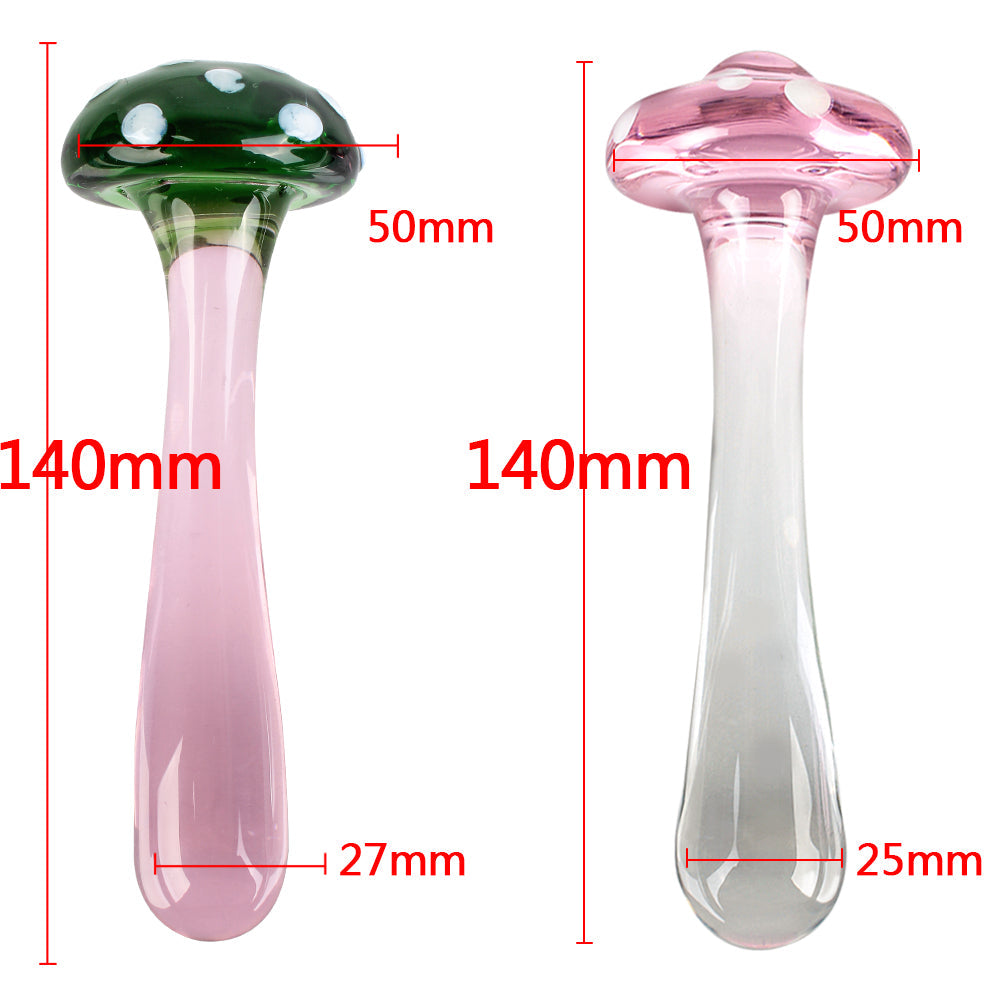 Sexy Mushroom Glass Butt Plug Anal Toys Women Dildo – product view 6