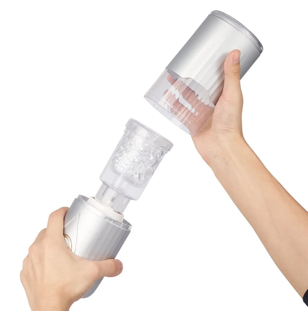 PulseSonic 10 Thrusting Rotation Hands-Free Electric Stroker Telescoping Stroker Cup – product view 12