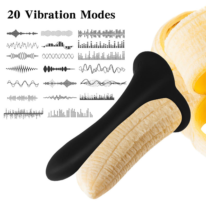Male Semen Locking Ring Anal Plug Vibrator – product view 6