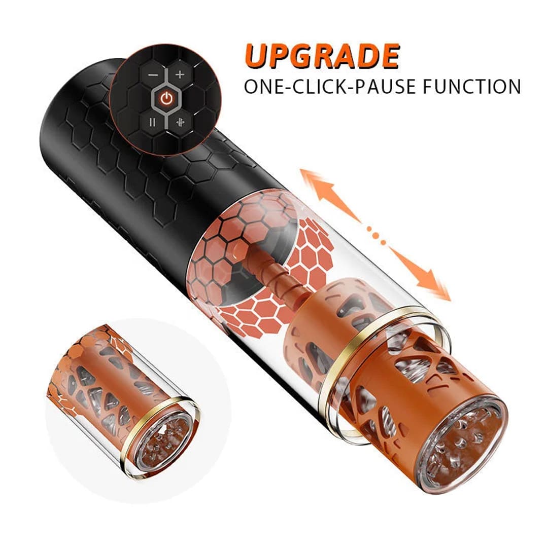 Master 10 Thrusting Rotating 3D Realistic Automatic Male Stroker – product view 11