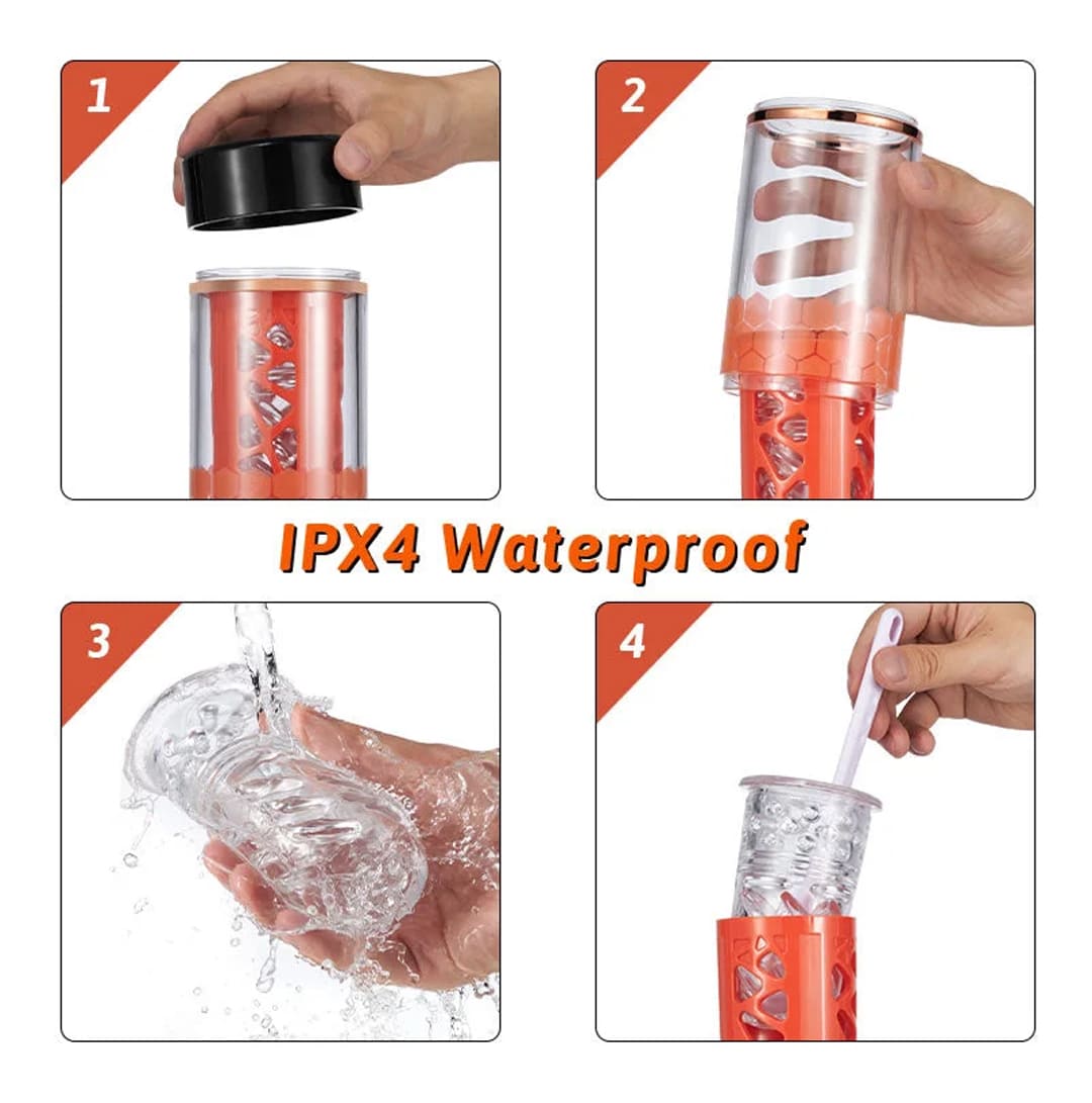 Master 10 Thrusting Rotating 3D Realistic Automatic Male Stroker – product view 14