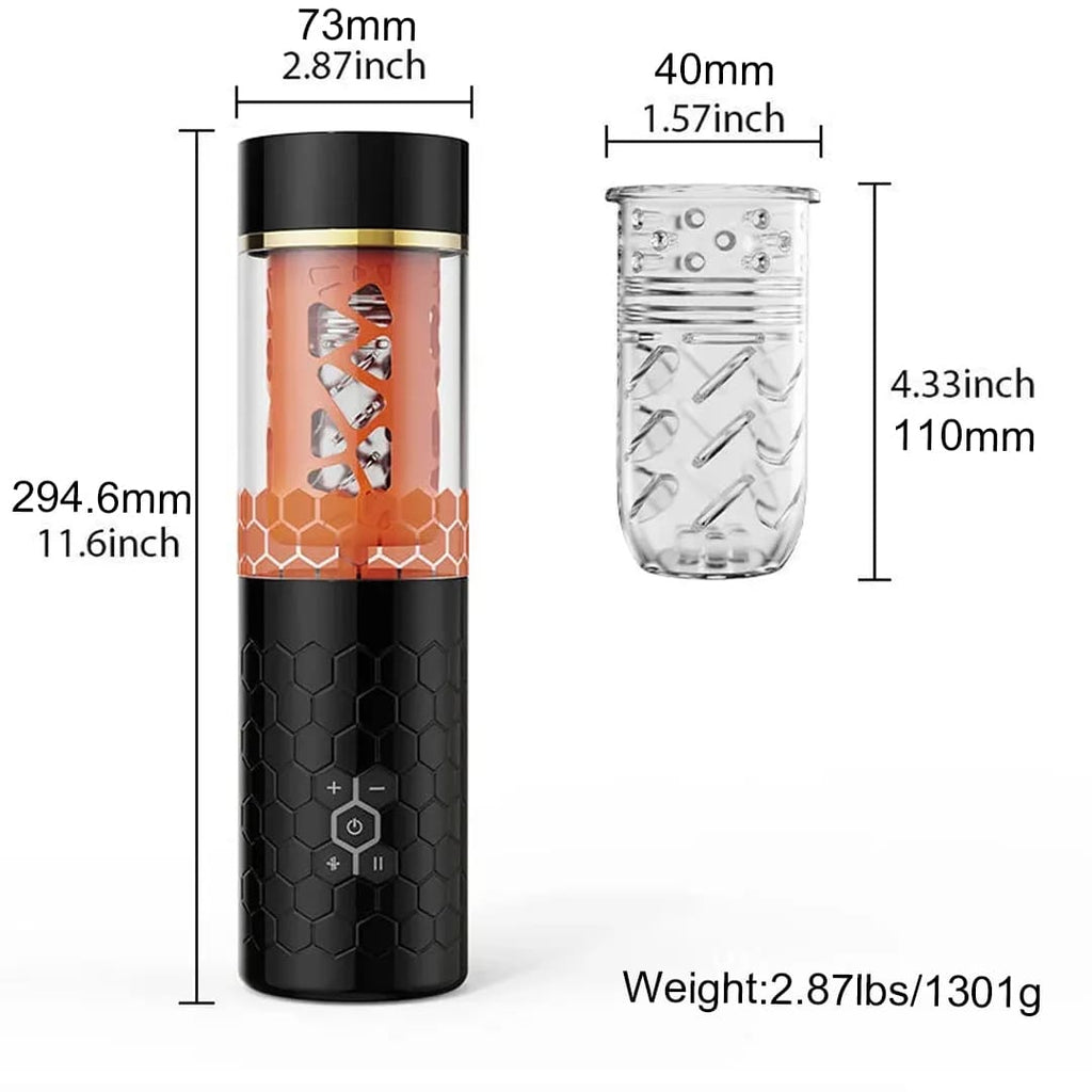 Master 10 Thrusting Rotating 3D Realistic Automatic Male Stroker – product view 15