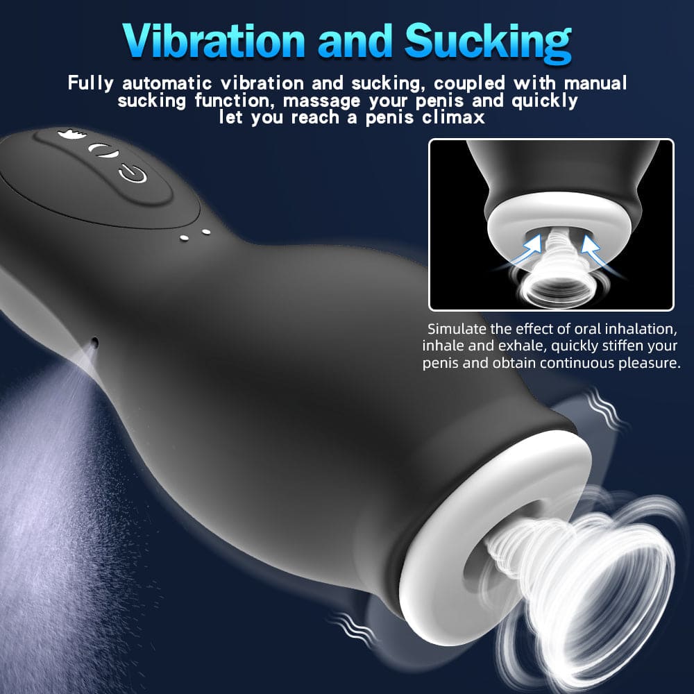 Dragonsuck - 7 Vibrating Sucking Masturbation Cup Automatic Male Stroker – product view 3
