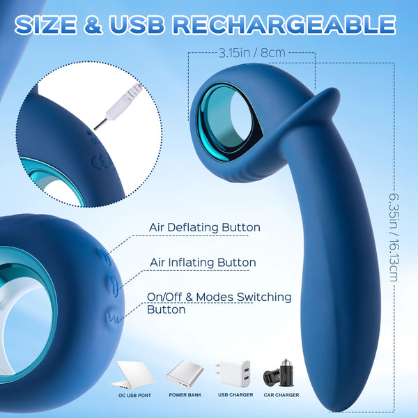 10 Vibration Modes Inflatable Anal Vibrator – product view 6