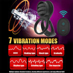 7-Mode Vibrating Clitoral Cock Ring – product view 2