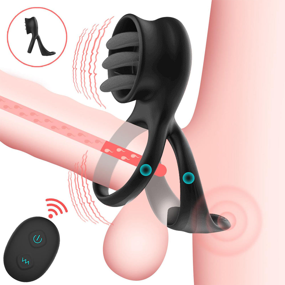 7-Mode Vibrating Clitoral Cock Ring – product view 3