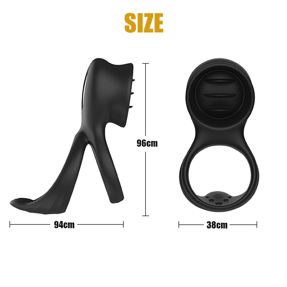 7-Mode Vibrating Clitoral Cock Ring – product view 7