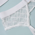 Sexy Erotic Lingerie Plaid Brief Sets Lace Bra And Panty – product view 18