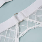 Sexy Erotic Lingerie Plaid Brief Sets Lace Bra And Panty – product view 19