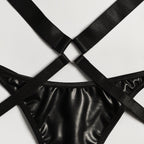 Fun Suit Midnight Charm Pu Tape Splicing With Neck Hanging – product view 7