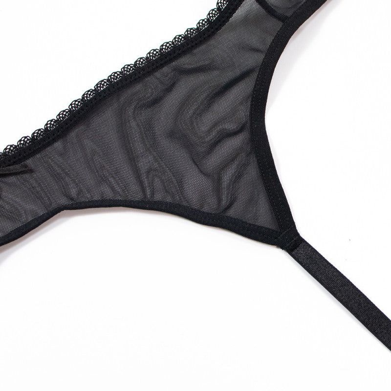 Transparent Mesh Ultra-Thin Women's Garter Belt – product view 12