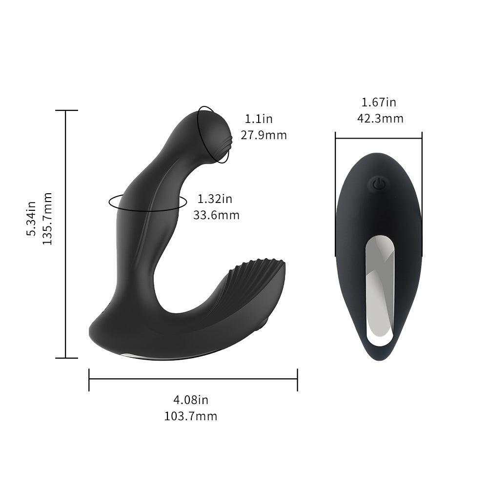 Prostate Masturbation Remote Egg Jumping Male Anal Plug – product view 3