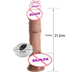 5.71 in Waterproof 7 Frequency Retractable Swing Dildo