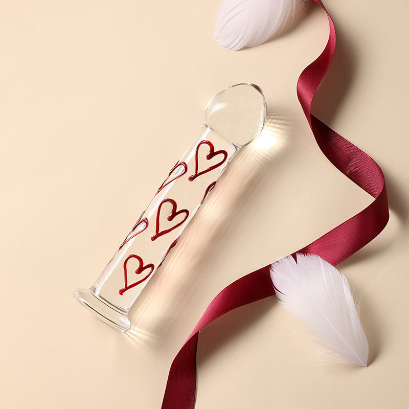 Glass Pleasure Wand with Mushroom Tip – product view 3