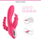 Double-Headed 3-Point Multi-Frequency Vibrating Masturbator – product view 4