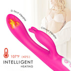Rabbit Vibrating Dildos Female Heated Automatic Masturbator – product view 11