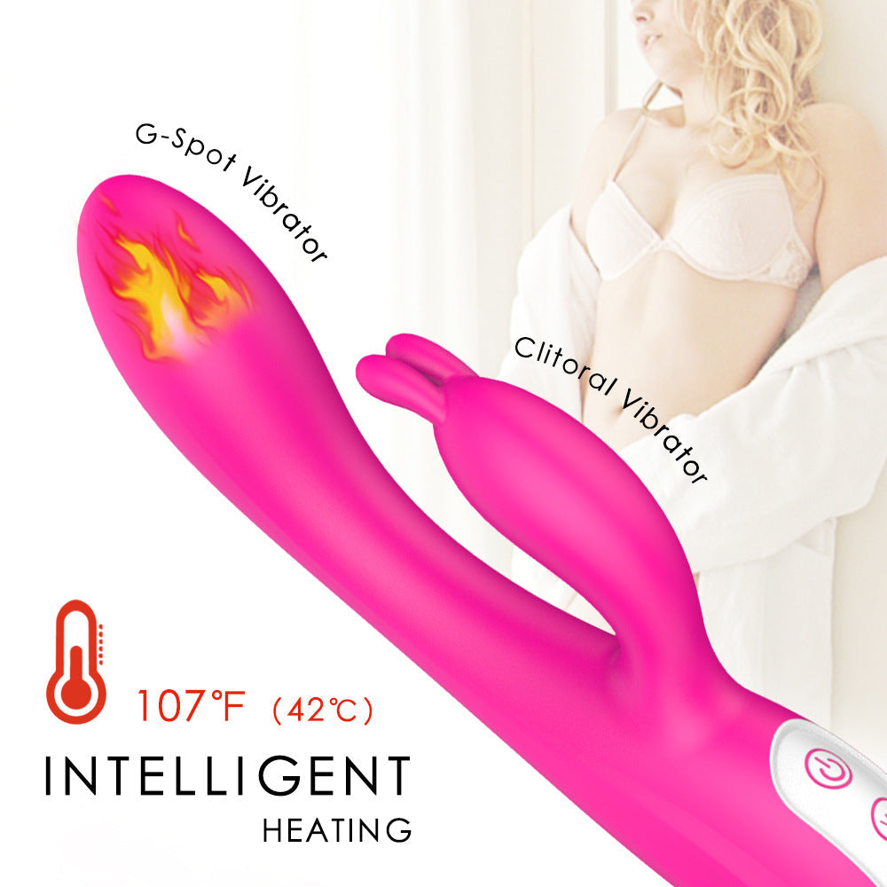 Rabbit Vibrating Dildos Female Heated Automatic Masturbator – product view 11