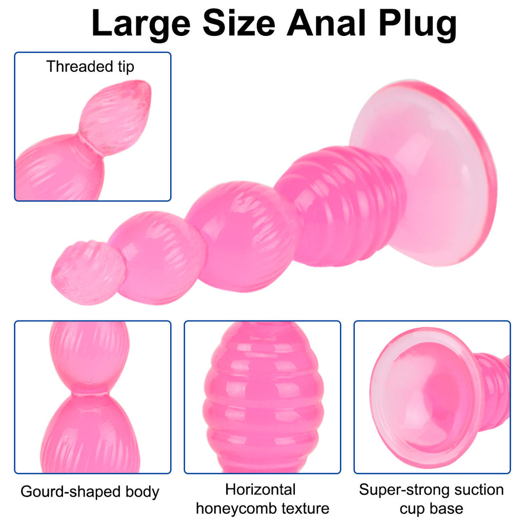 Anal Plug Silicone Anal Stimulation Pull Beads – product view 4