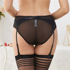 Transparent Mesh Ultra-Thin Women's Garter Belt – product view 11