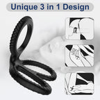 Silicone Scissors Lock Sperm Ring Double Penis Ring – product view 5
