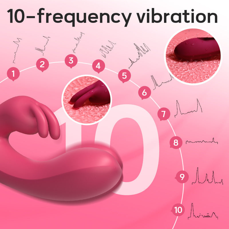 Rose Rabbit Silicone Vibrator - Stunning Clit Stimulation – product view 11