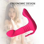 Pink Female Vibrator Strap on Thrusting Dildo APP Control – product view 3