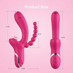 Double-Headed Vibrator Sucking Ball Stick – product view 4