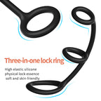 3 in 1 Cock Ring Erection Enhancing Stamina Prolonging – product view 3