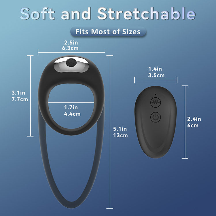 Bunny Rabbit Shaped Rechargeable Vibrating Cock Ring – product view 7